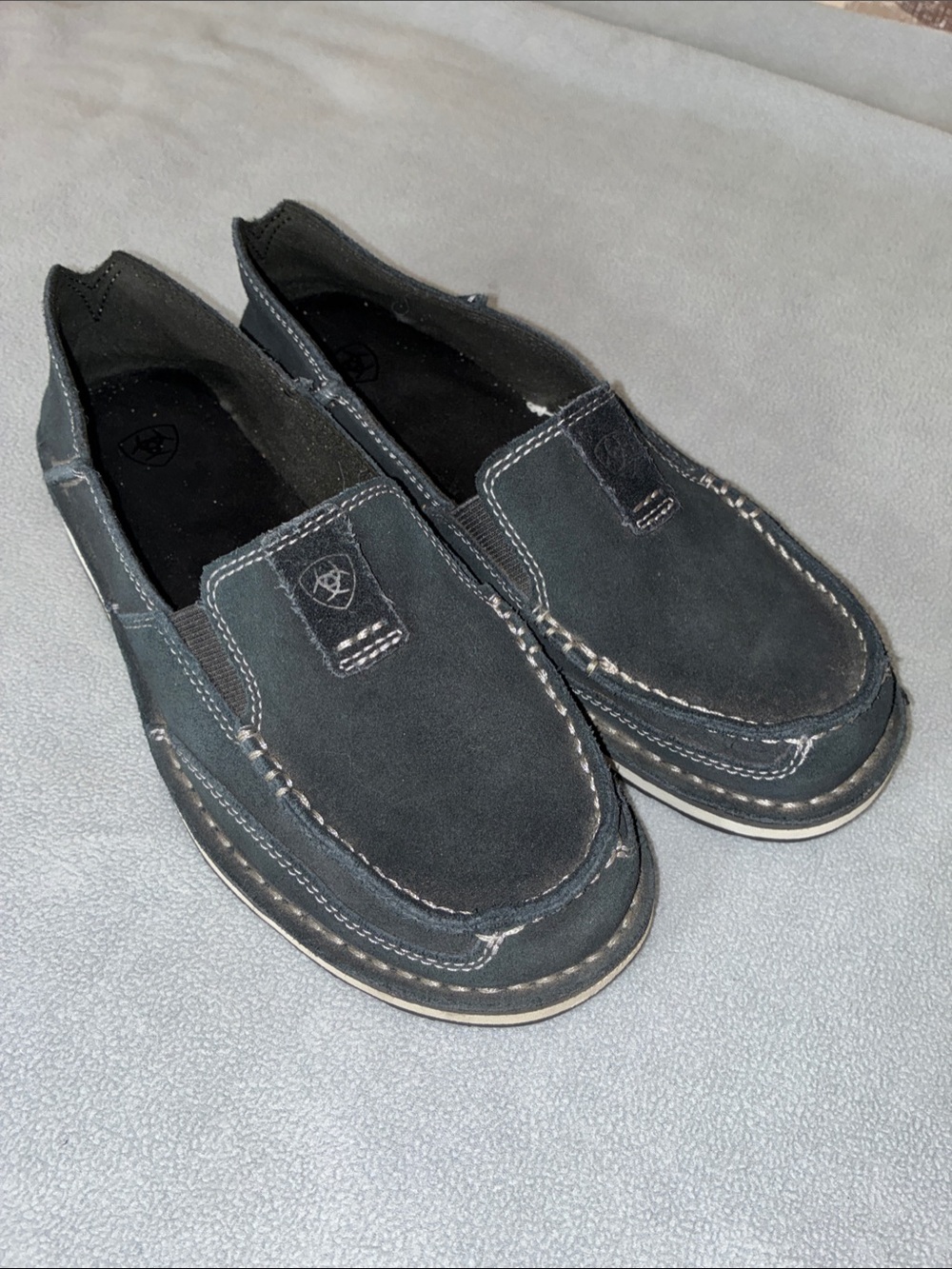 Ariat Blue Suede Women's Slip-On Loafers Size 8 B